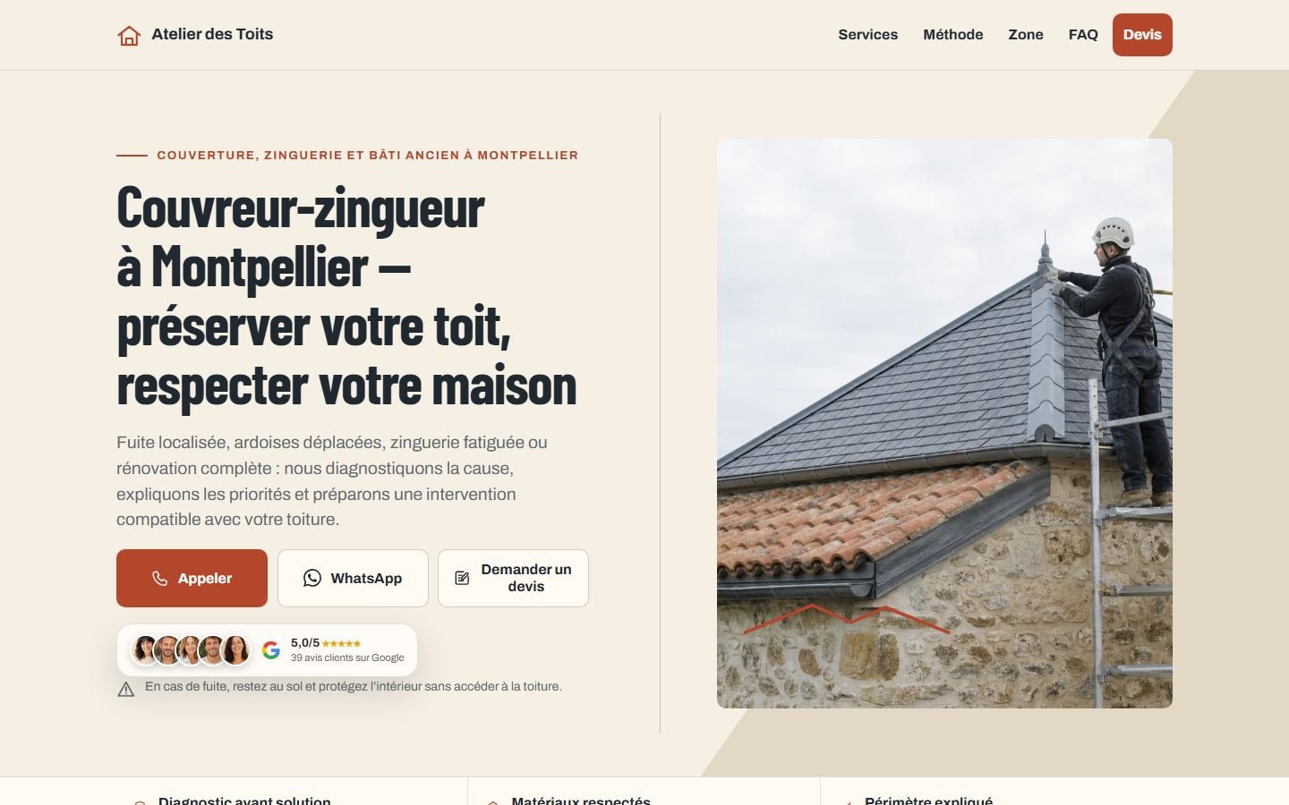 Site Atelier des Toits