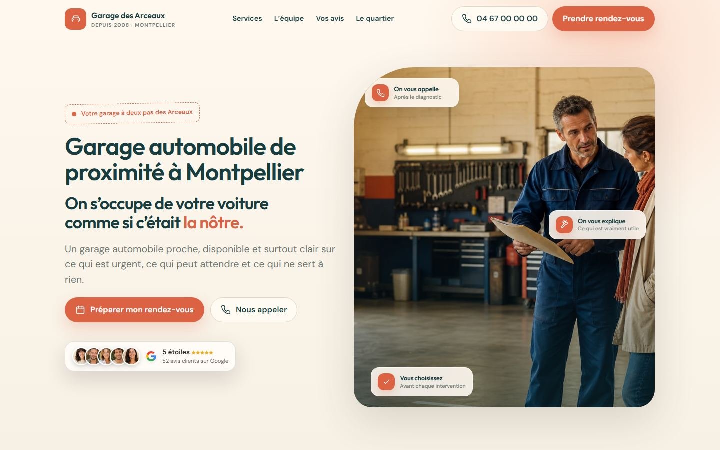 Site Garage des Arceaux