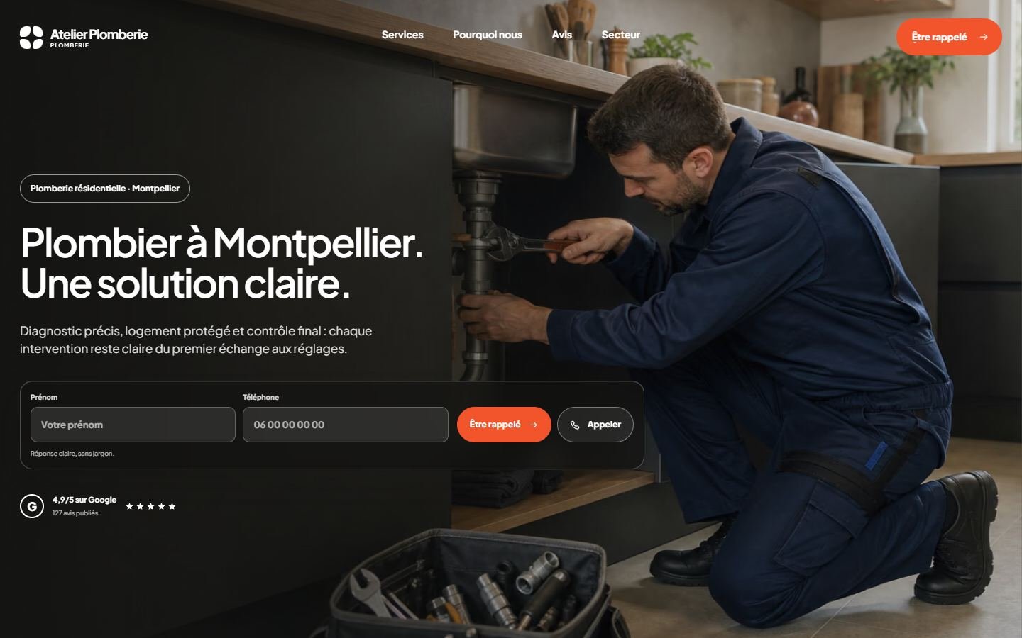 Site Atelier Plomberie
