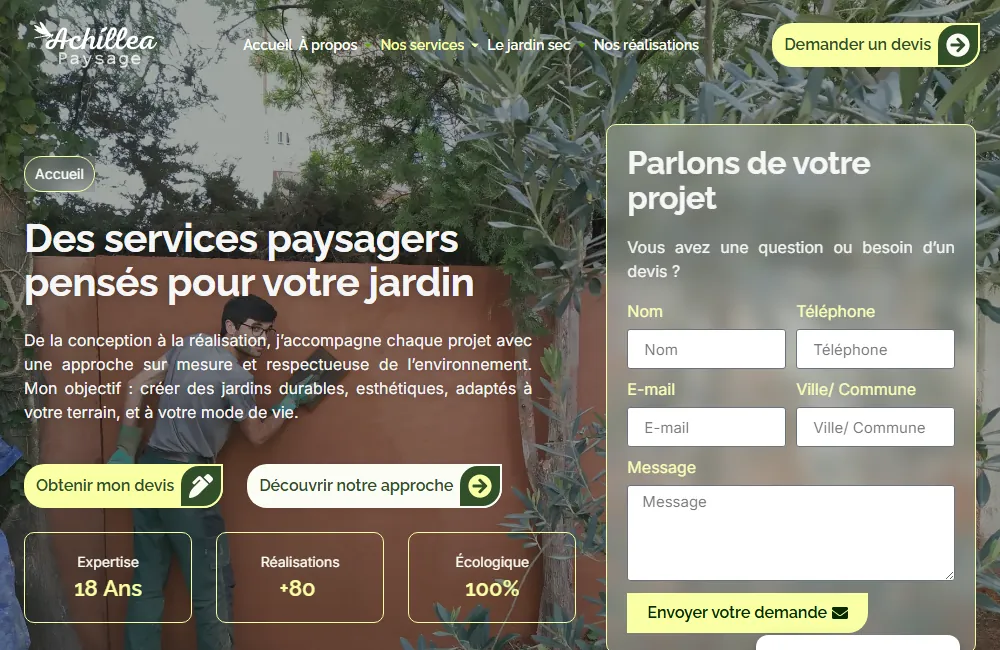 Nos services de Achillea Paysage