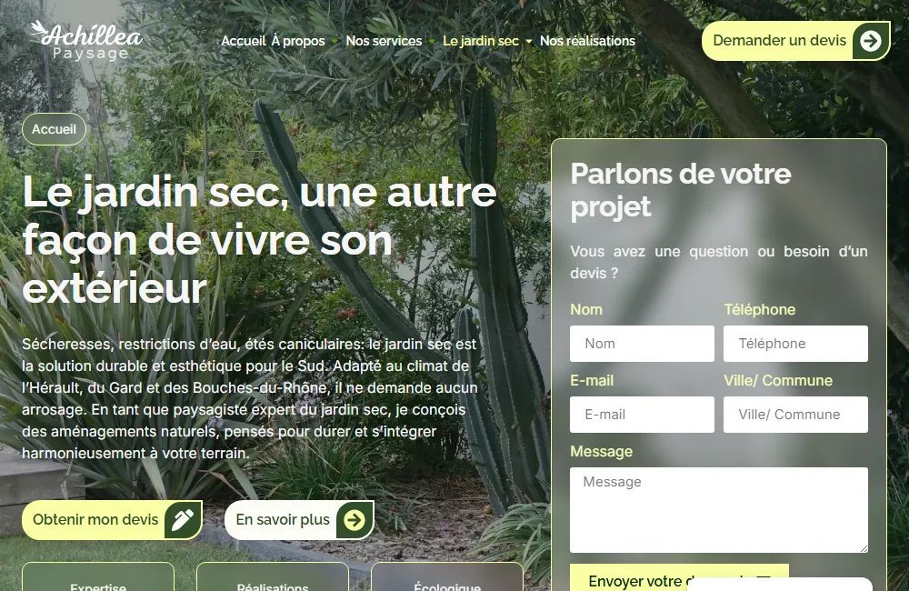Capture : Achillea Paysage · Expert jardin sec
