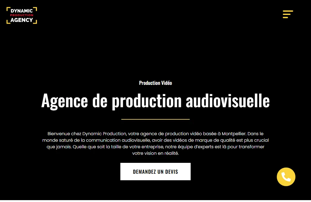 Capture : Dynamic Production · Production vidéo