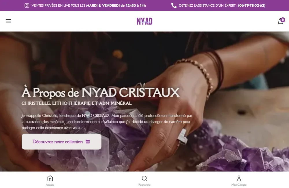 Capture : Nyad Cristaux · À propos