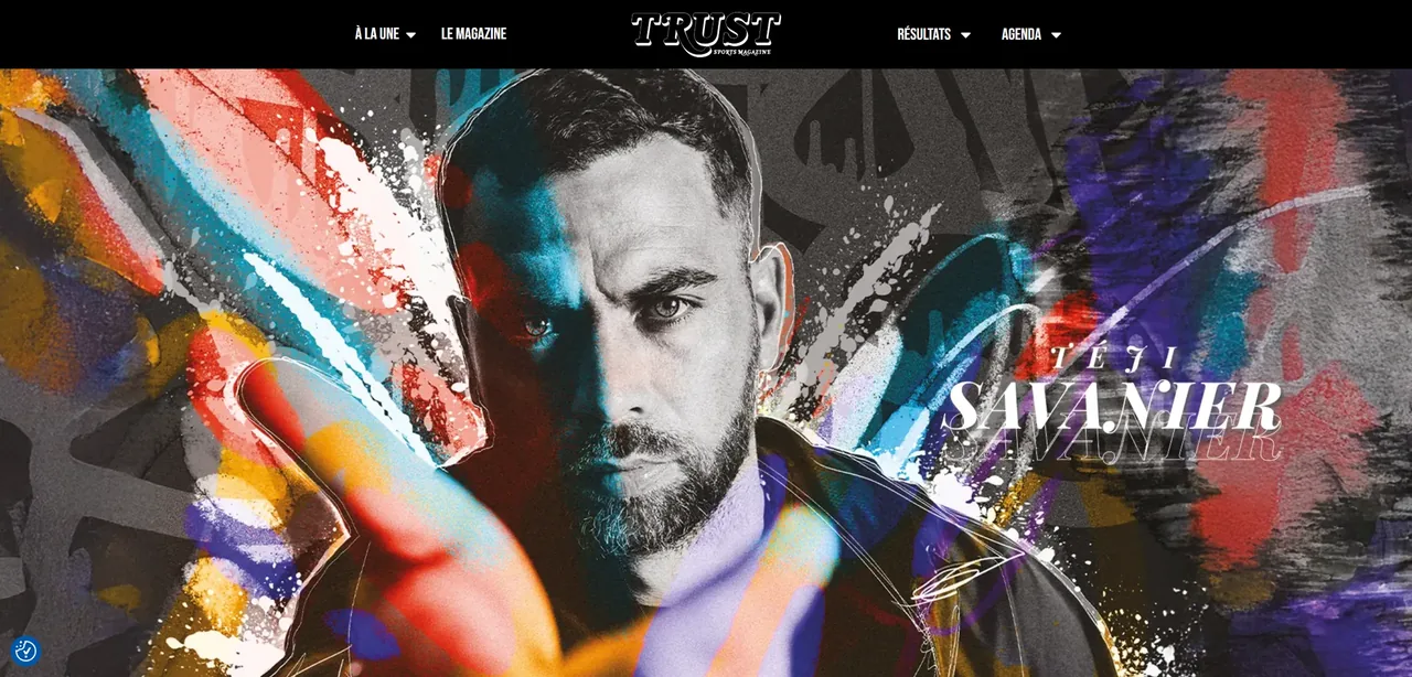 Capture ordinateur du site Trust Sports Magazine