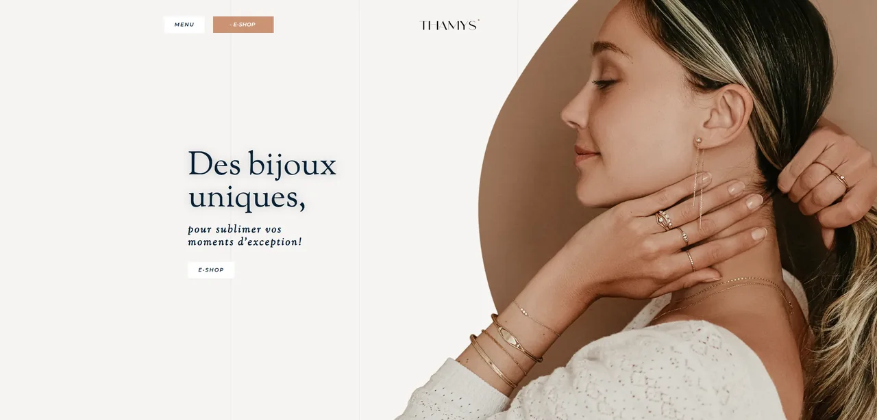 Aperçu du site Thamys Joaillerie