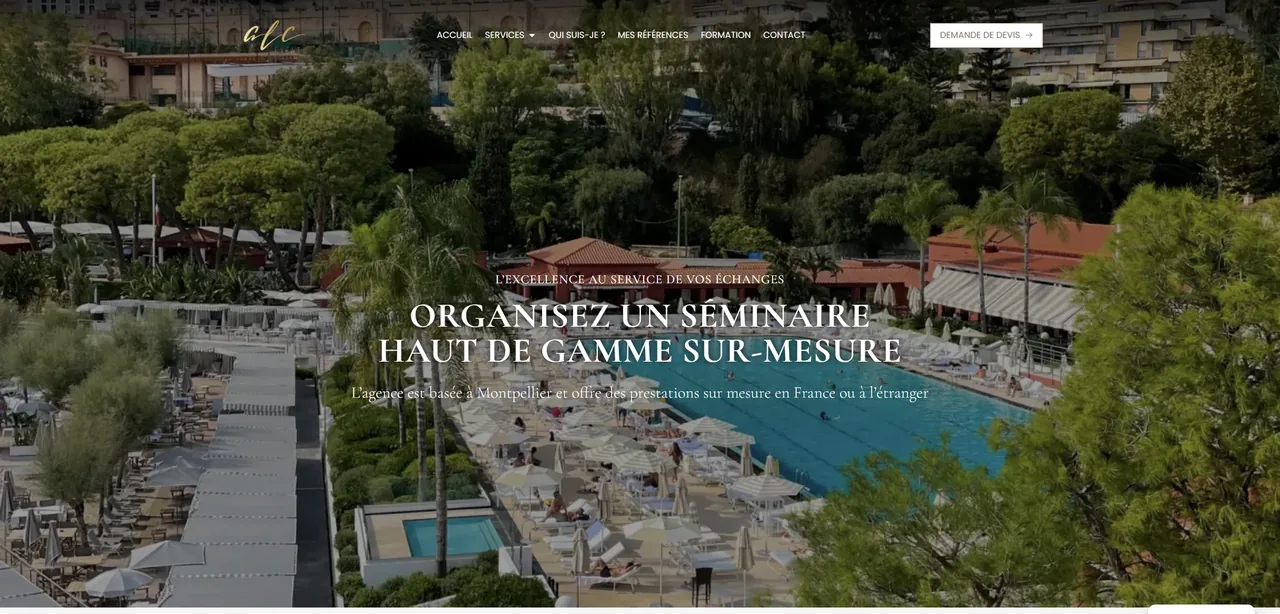 Aperçu du site Alc-Events