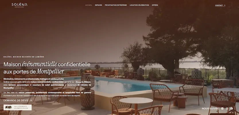 Aperçu du site Maison Solèna