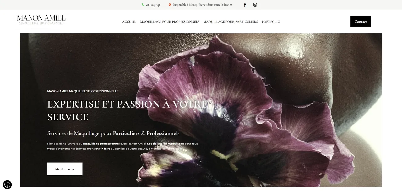 Aperçu du site Manon Amiel
